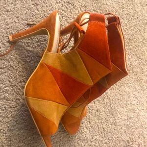 Nine West open toe booties